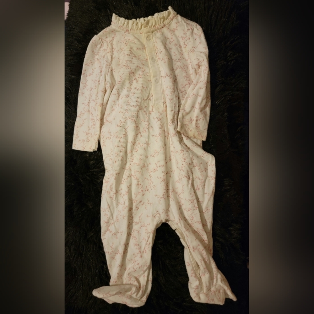 Chaps Footie One-piece Pajama,  3 month